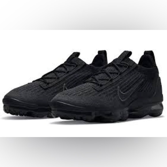 Nike Air Vapormax 2021 Flyknit FK ‘Triple Black’ Black Anthracite NWOB Men’s 8 - Picture 6 of 13
